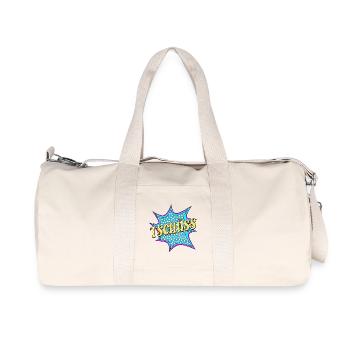 ABSCHIED TSCHÜSS - Recycelte Canvas-Sporttasche von Stanley/Stella - Naturweiß - Vorne