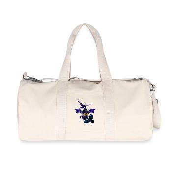 laterne, Kolkrabe, kreuze - Recycelte Canvas-Sporttasche von Stanley/Stella - Naturweiß - Vorne