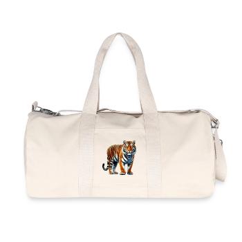 Tiger - Recycled Canvas Sports Bag by Stanley/Stella - natural - Front