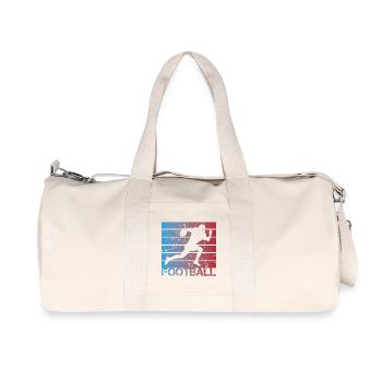 Footballeur - Sac de sport en toile recyclée Stanley/Stella - blanc naturel - Devant