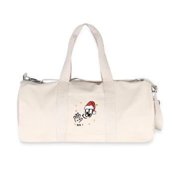 Santa Claus Comic - Recycled Canvas Sports Bag by Stanley/Stella - natural - Front