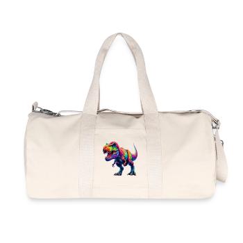 Dinosaur - Recycled Canvas Sports Bag by Stanley/Stella - natural - Front