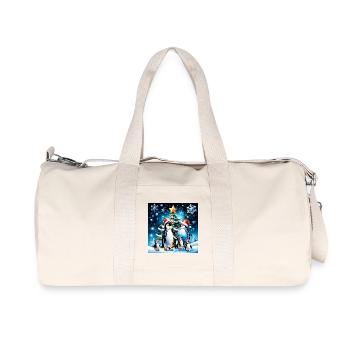 Cute Penguins - Recycled Canvas Sports Bag by Stanley/Stella - natural - Front