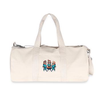 Coole Grill Freunde - Recycelte Canvas-Sporttasche von Stanley/Stella - Naturweiß - Vorne
