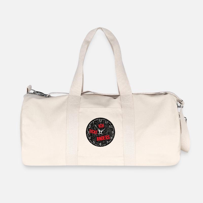 uhr - Recycelte Canvas-Sporttasche von Stanley/Stella - Naturweiß