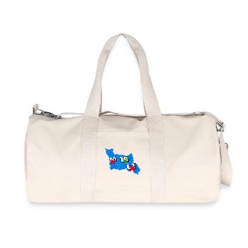 Région basse normandie - Sac de sport en toile recyclée Stanley/Stella - blanc naturel - Devant