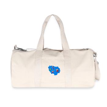 Région île de france - Sac de sport en toile recyclée Stanley/Stella - blanc naturel - Devant