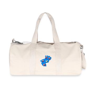 Région pays de la loire - Sac de sport en toile recyclée Stanley/Stella - blanc naturel - Devant
