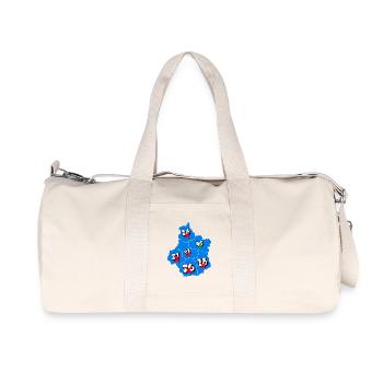 Région centre - Sac de sport en toile recyclée Stanley/Stella - blanc naturel - Devant