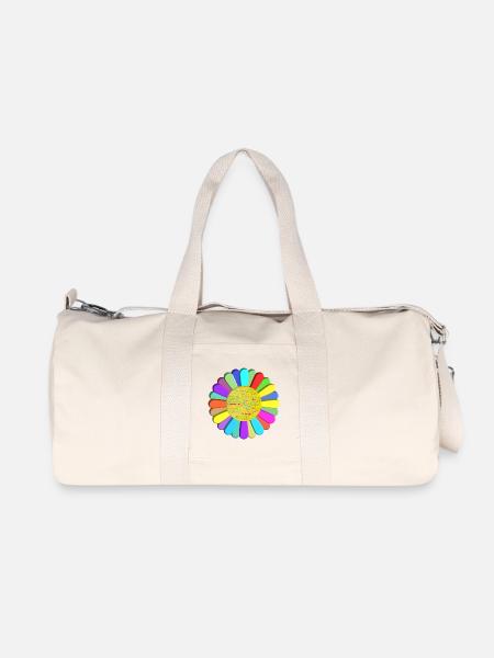 fleur multicouleurs - Sac de sport en toile recyclée Stanley/Stella - blanc naturel