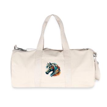 Pferd - Recycelte Canvas-Sporttasche von Stanley/Stella - Naturweiß - Vorne
