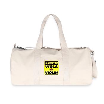 ATTENTION MUSICAL INSTRUMENT VIOLA VIOLIN - Recycled Canvas Sports Bag by Stanley/Stella - natural - Front
