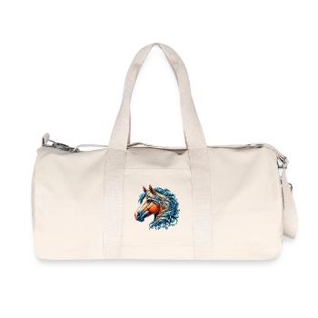 Cheval - Sac de sport en toile recyclée Stanley/Stella - blanc naturel - Devant