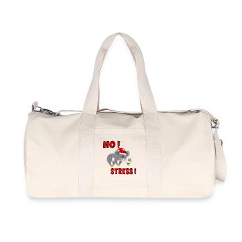 ANIMAUX DE NOËL SANS STRESS - Sac de sport en toile recyclée Stanley/Stella - blanc naturel - Devant