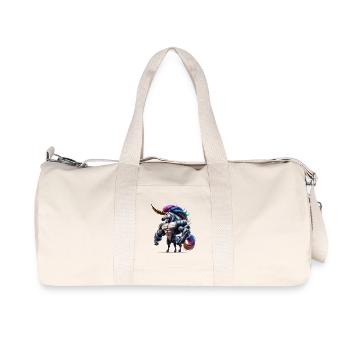 Super Unicorn - Recycled Canvas Sports Bag by Stanley/Stella - natural - Front