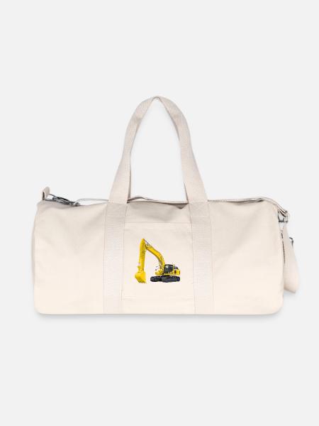 Bagger Bagger - Recycelte Canvas-Sporttasche von Stanley/Stella - Naturweiß
