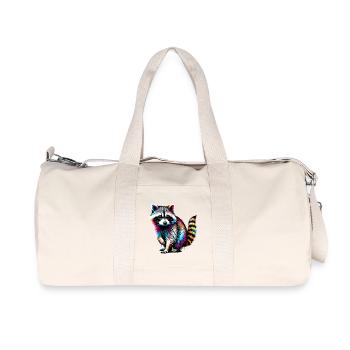 Raton laveur - Sac de sport en toile recyclée Stanley/Stella - blanc naturel - Devant