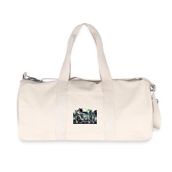 Astronaute Alien Jeu d'échecs Univers Cadeau - Sac de sport en toile recyclée Stanley/Stella - blanc naturel - Devant
