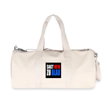 dit non au bleu - Sac de sport en toile recyclée Stanley/Stella - blanc naturel - Devant