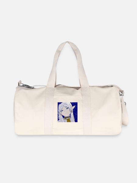 Frieren selbstgezeichnet, Anime Frieren Portrait - Recycelte Canvas-Sporttasche von Stanley/Stella - Naturweiß