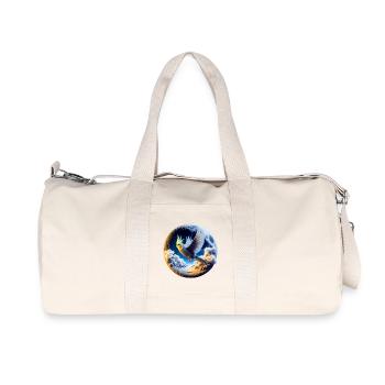 Nymphensittich (22) - Recycelte Canvas-Sporttasche von Stanley/Stella - Naturweiß - Vorne