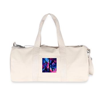 Acro Arts Black on Neon - Recycled Canvas Sports Bag by Stanley/Stella - natural - Front
