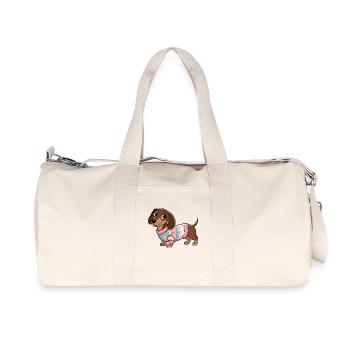 Pull douillet teckel - Sac de sport en toile recyclée Stanley/Stella - blanc naturel - Devant