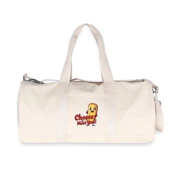 Cheese to Meet You! - Recycled Canvas Sports Bag by Stanley/Stella - natural - Front