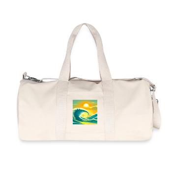 Sea Sun - Recycelte Canvas-Sporttasche von Stanley/Stella - Naturweiß - Vorne