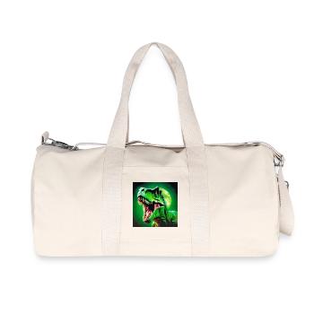 T-Rex, Vorgeschichte, T-Rex - Recycelte Canvas-Sporttasche von Stanley/Stella - Naturweiß - Vorne