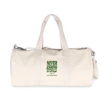 Never Ending Stories – Naturverbunden - Recycelte Canvas-Sporttasche von Stanley/Stella - Naturweiß - Vorne