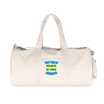 N’abandonnez jamais - Sac de sport en toile recyclée Stanley/Stella - blanc naturel - Devant
