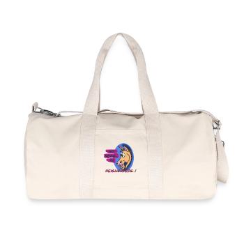 Neigh Sayers Wortspiel-Pferde-Design - Recycelte Canvas-Sporttasche von Stanley/Stella - Naturweiß - Vorne