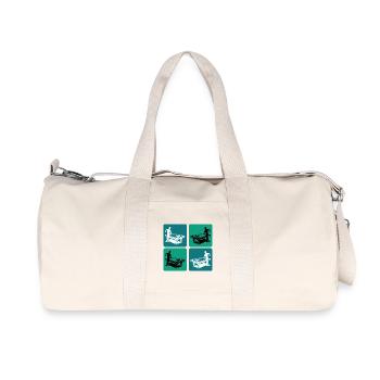 Joueur de billard vintage - Sac de sport en toile recyclée Stanley/Stella - blanc naturel - Devant