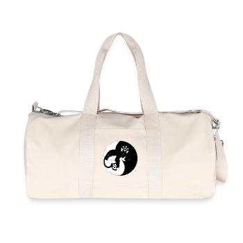 Chat nocturne sur la lune avec pattes - Sac de sport en toile recyclée Stanley/Stella - blanc naturel - Devant