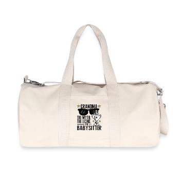 Grand-mère – Le mythe, la légende, la baby-sitter - Sac de sport en toile recyclée Stanley/Stella - blanc naturel - Devant
