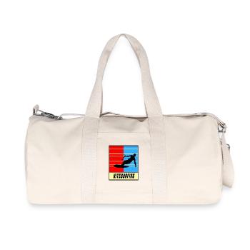 Kitesurfing Sport Design - Recycelte Canvas-Sporttasche von Stanley/Stella - Naturweiß - Vorne