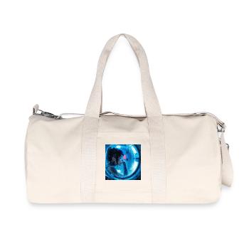 N-dless Nights: Cyberpunk girl in stasis chamber - Recycled Canvas Sports Bag by Stanley/Stella - natural - Front