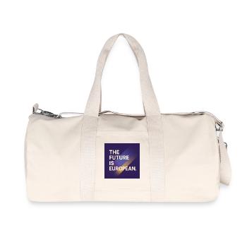 Europäische Zukunftsvision Design - Recycelte Canvas-Sporttasche von Stanley/Stella - Naturweiß - Vorne