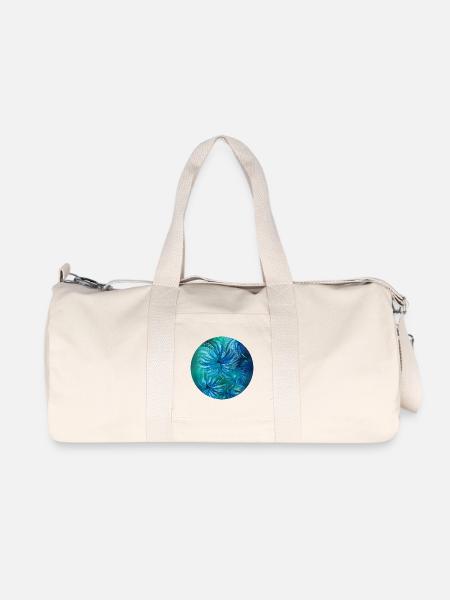 Summer colours - hand-painted by Martina Eßer - Recycled Canvas Sports Bag by Stanley/Stella - natural