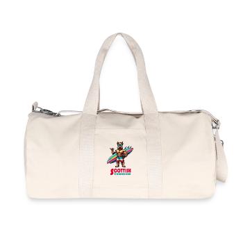 Terrier écossais Surfer - Sac de sport en toile recyclée Stanley/Stella - blanc naturel - Devant