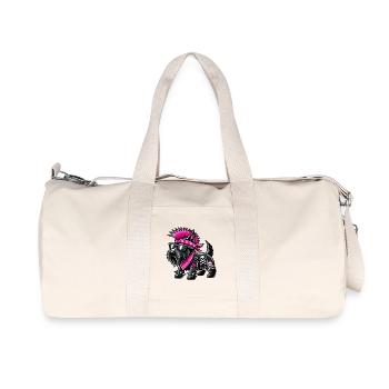 Scottish Terrier Punk Music - Recycled Canvas Sports Bag by Stanley/Stella - natural - Front
