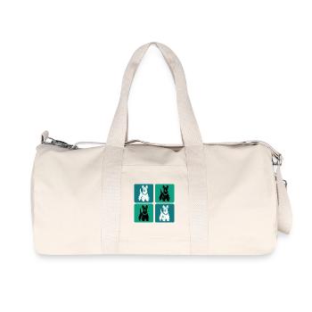 Scottish Terrier Vintage Design - Recycled Canvas Sports Bag by Stanley/Stella - natural - Front