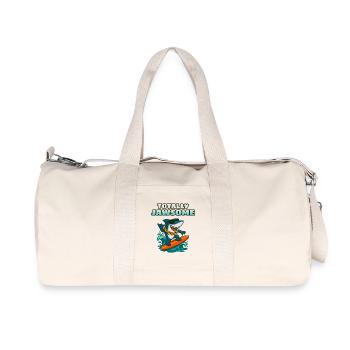 Un requin des surfs totalement charmant - Sac de sport en toile recyclée Stanley/Stella - blanc naturel - Devant