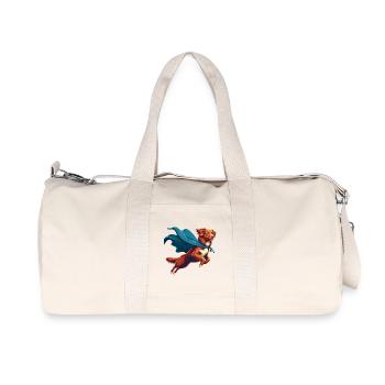 Super Hund Nova Scotia Duck Tolling Retriever - Recycelte Canvas-Sporttasche von Stanley/Stella - Naturweiß - Vorne