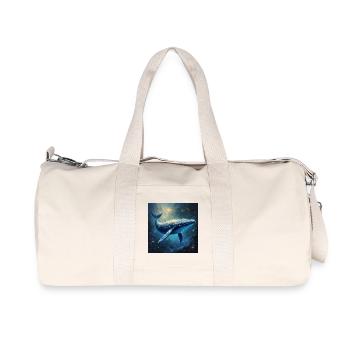 Power Animal Galactic Whale - Recycled Canvas Sports Bag by Stanley/Stella - natural - Front