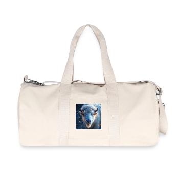 White Bison Power Animal - Recycled Canvas Sports Bag by Stanley/Stella - natural - Front