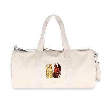Ange céleste vs démone ardent Illustration - Sac de sport en toile recyclée Stanley/Stella - blanc naturel - Devant