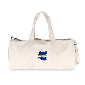 Drapeau du Salvador - Le Sauveur - Drapeau brisé - Sac de sport en toile recyclée Stanley/Stella - blanc naturel - Devant