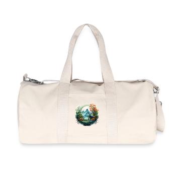 Forest Circle - Recycled Canvas Sports Bag by Stanley/Stella - natural - Front
